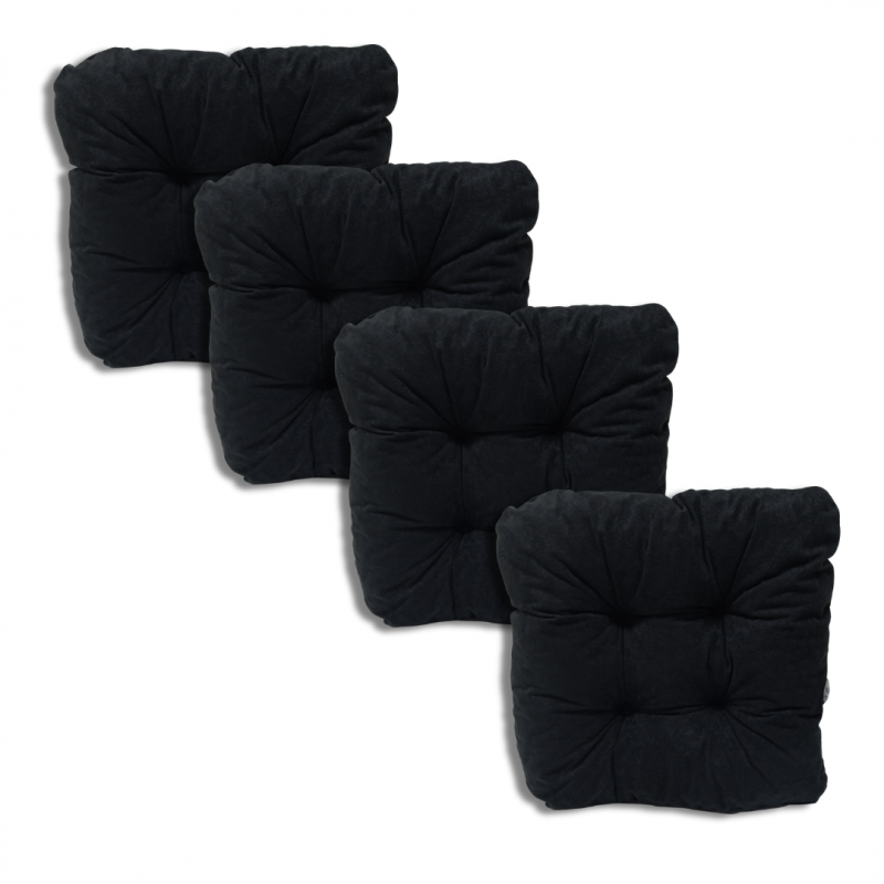 Set of 4 chair cushions 40 x 40 x 8 cm - 0001