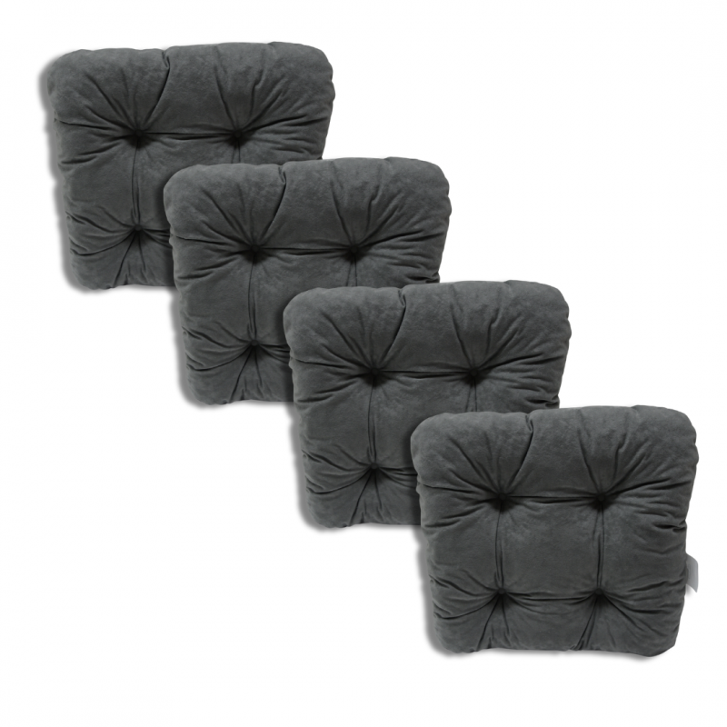 Set of 4 chair cushions 38 x 38 x 8 cm - 1008