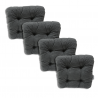 Set of 4 chair cushions 40 x 40 x 8 cm - 1008
