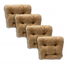 Set of 4 chair cushions 38 x 38 x 8 cm - 1009