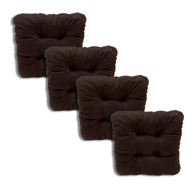 Set of 4 chair cushions 38 x 38 x 8 cm - 1021