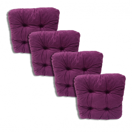 Set of 4 chair cushions 38 x 38 x 8 cm - 1224