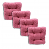 Set of 4 chair cushions 38 x 38 x 8 cm - 1227