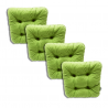 Set of 4 chair cushions 38 x 38 x 8 cm - 1229
