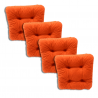 Set of 4 chair cushions 38 x 38 x 8 cm - 1333