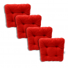 Set of 4 chair cushions 38 x 38 x 8 cm - 3100
