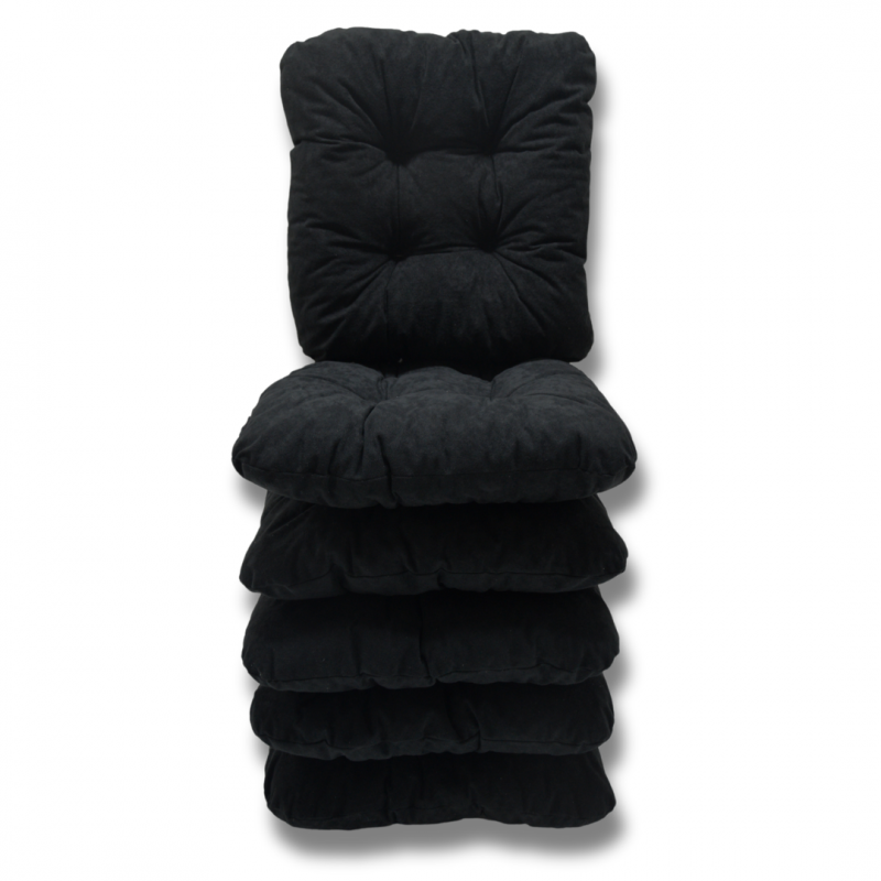 Set of 6 chair cushions 40 x 40 x 8 cm - 0001