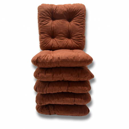 Set of 6 chair cushions 40 x 40 x 8 cm - 1000