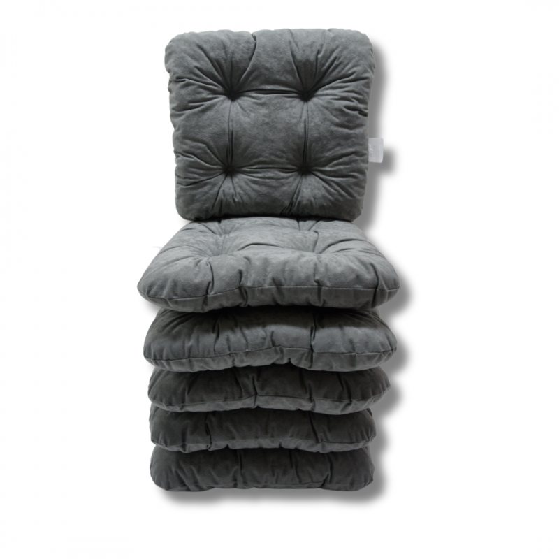 Set of 6 chair cushions 38 x 38 x 8 cm - 1008