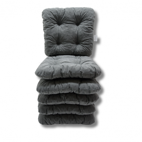 Set of 6 chair cushions 38 x 38 x 8 cm - 1008