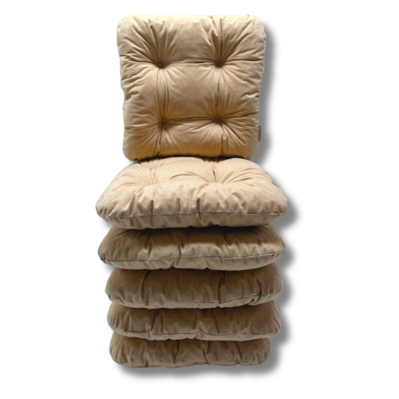 Set of 6 chair cushions 40 x 40 x 8 cm - 1009