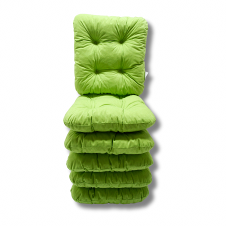 Set of 6 chair cushions 40 x 40 x 8 cm - 1229