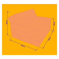Folding mattress 200x70x10 cm - 1008