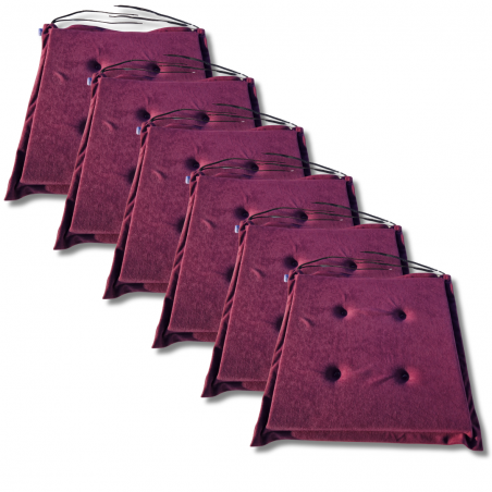 Chair seat pad 40x40x3 cm 1224 - set of 6 pcs