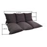 Back part of Pallet Cushion 120 x 40 x 10 cm with zipper 1021