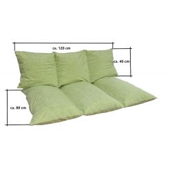 Back part of Pallet Cushion 120 x 40 x 10 cm with zipper 1229