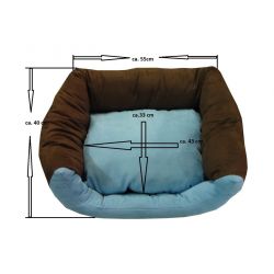 Dog bed Max- size S - brown/orange