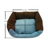 Dog bed Max- size S - brown/orange