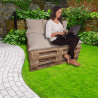 Set of garden pallet cushions with zipper 1009