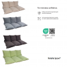 Set of garden pallet cushions with zipper 1009