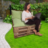 Set of garden pallet cushions with zipper 1229