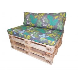 Pillow, pallet backrest mattress for garden with zipper 120 x 40 x 10 cm Style