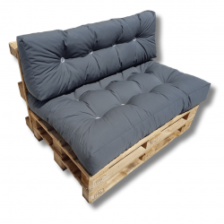 Pallet Seating Cushions Set anthracite
