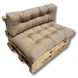 Pallet Seating Cushions Set light brown