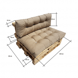 Pallet Seating Cushion light brown