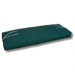 Pallet seating cushions set with zip green