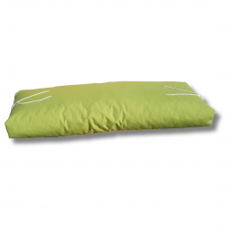 Pallet garden back pillow with zip light green