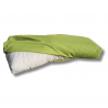 Pallet garden back pillow with zip light green