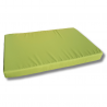Pallet garden seating cushion with zip light green