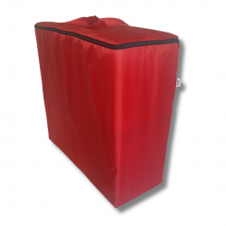 Water repellent storage bag for folding mattress 198x80x10 cm red