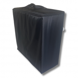 Water repellent storage bag for folding mattress 198x80x10 cm black