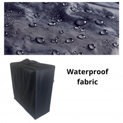 Waterproof Protective Bag for Sofa - Folding Mattress SF - 200 x 120 x 10 cm - black