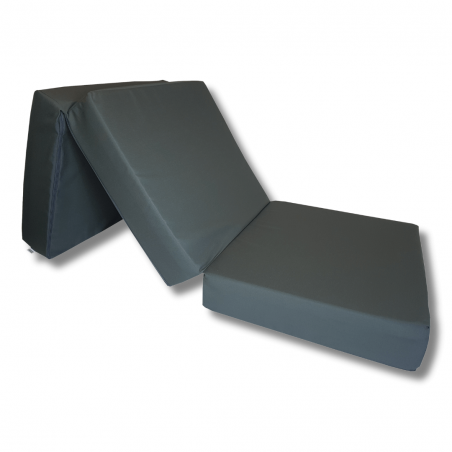 Folding mattress visco LUX 195x75x15 cm anthracite