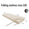Folding mattress visco LUX 195x75x15 cm anthracite