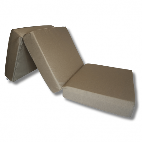 Folding mattress visco LUX 195x75x15 cm - Light brown