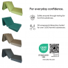 Folding mattress visco LUX 195x75x15 cm - Green