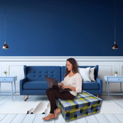 Folding mattress 195x65x8 cm -002