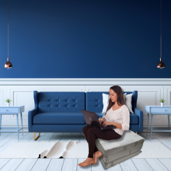 Folding mattress 195x65x10 cm - BTR