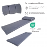 Mattress 200 x 60 x 6 cm, roll-up, foldable, adjustable length, 0001