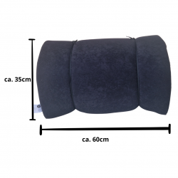 Mattress 200 x 60 x 6 cm, roll-up, foldable, adjustable length, 0001