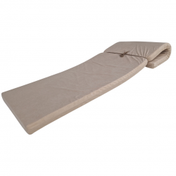 Mattress 200 x 60 x 6 cm, roll-up, foldable, adjustable length, 1009
