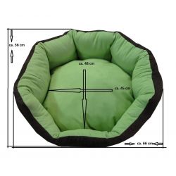 Dog bed Nora- size S - brown/orange