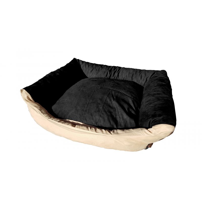 Dog bed Max- size M - black/beige