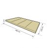 Folding mattress 180 x 120 x 8 cm 1331