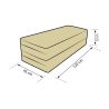 Folding mattress 180 x 120 x 8 cm 1331